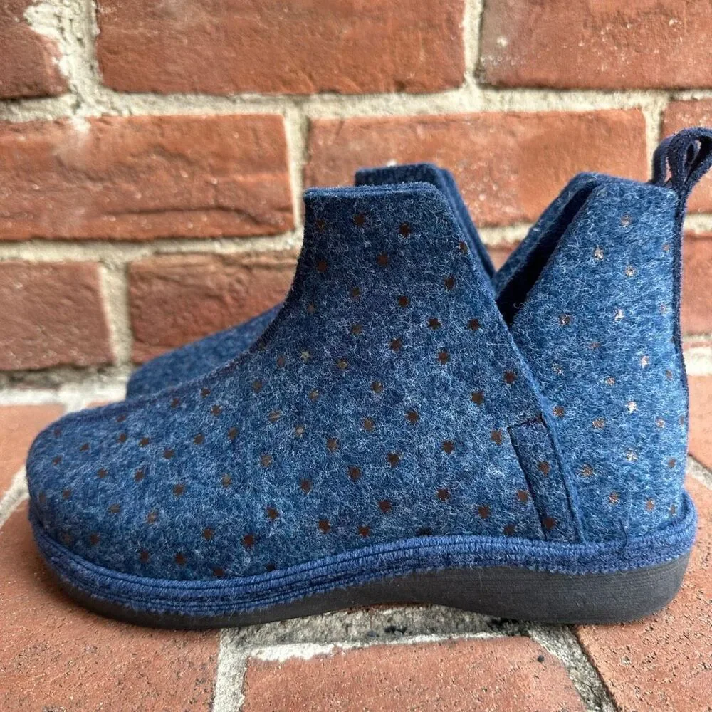 Unity in Diversity Palma Wool Slipper Booties Starry Blue EU 37 NEW